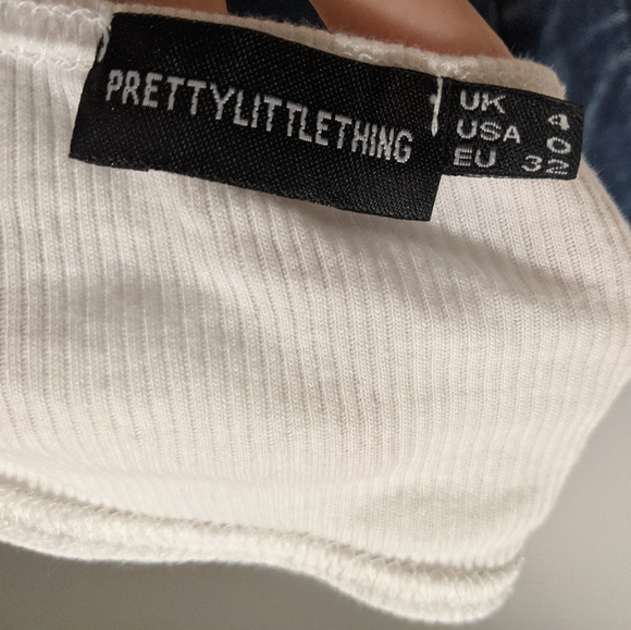 5/$25 bandeau off shoulder ruffle sleeve top - Picture 2 of 2